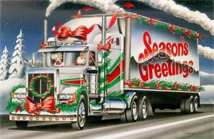 The Santa Christmas Semi has arrived