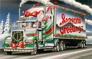 Holiday Semi Truck