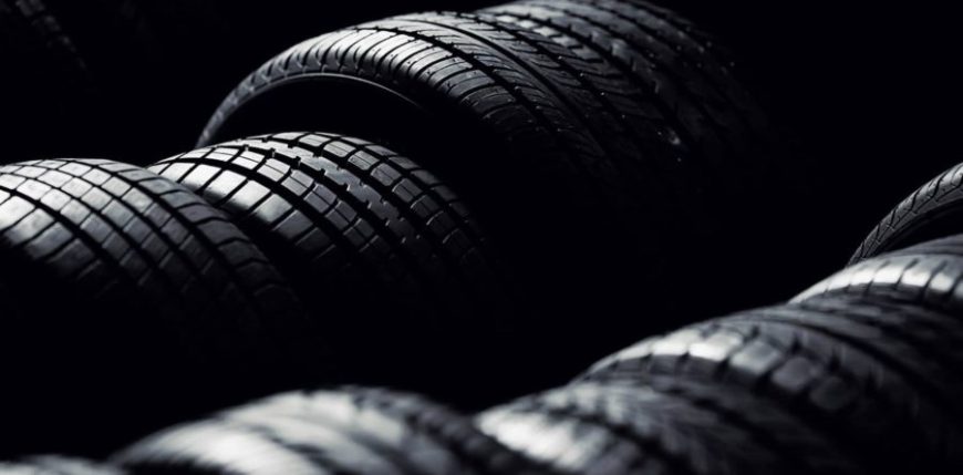 Row of Tire on a Repair Truck from T&T Mobile Repair in Flint Michigan